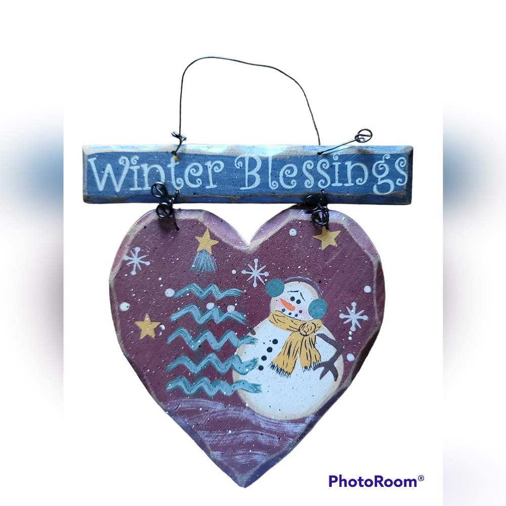 Snowman heart plague